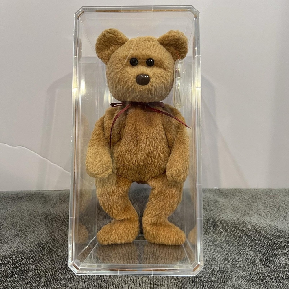 Ty Beanie Babies Curly The Bear - Rare With Errors (style #, No 4052, Oakbrook)